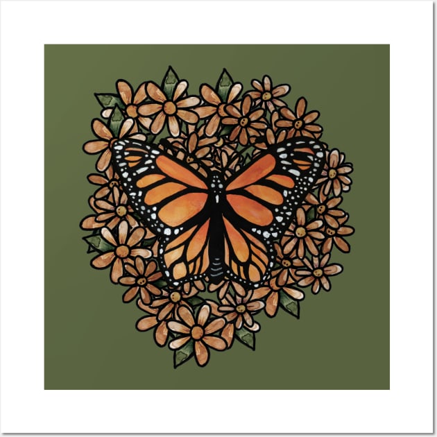 Monarch Butterfly Wall Art by bubbsnugg